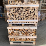 Charger l&#39;image dans la galerie, 2x Palettes (chêne blanc + Hêtre/Charme) – Bûches de 33 cm
