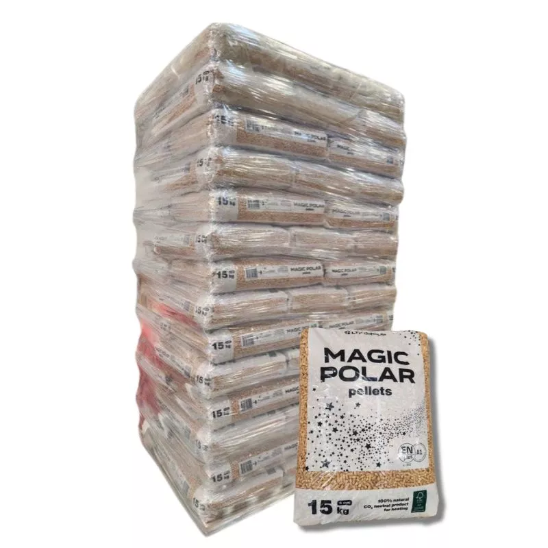 Pellet MAGIC POLAR – Palette de 70 sacs de 15kg – EN Plus A1